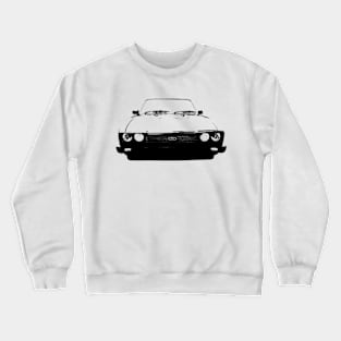 Ford Capri Mk3 1980s classic car monoblock black Crewneck Sweatshirt